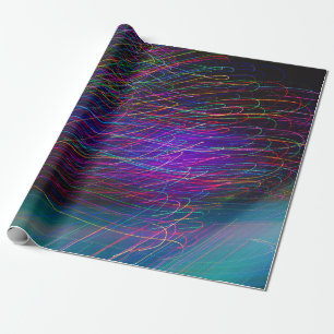 Red and green lines wallpaper wrapping paper