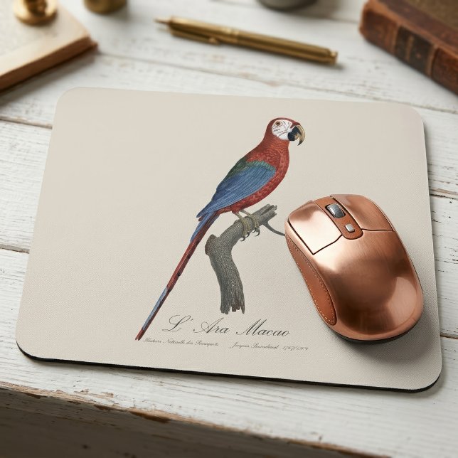 Red-and-green Macaw, Ara chloropterus Mouse Pad (Red-and-green Macaw, Ara chloropterus. Mouse Pad)