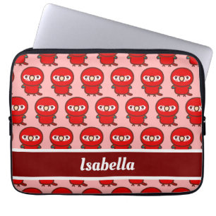 Red-and-green macaw laptop sleeve