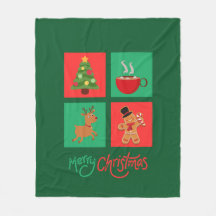 red and green merry christmas design