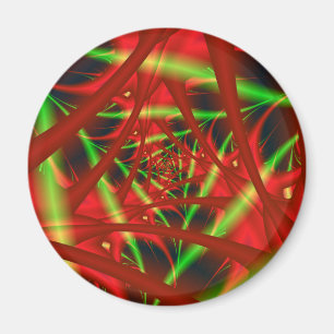 Red and Green Neural Network Spiral Magnet