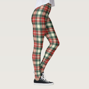 Red And Green Plaid Leggings