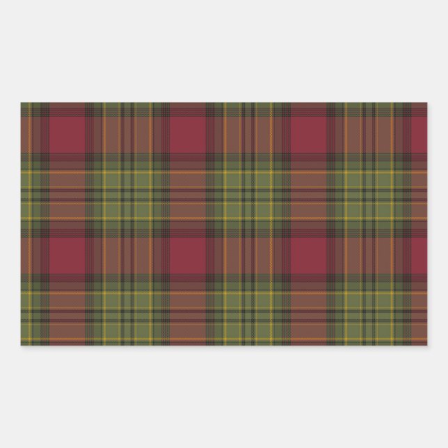 Red and Green Plaid Sticker (Front)