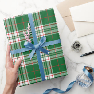 Red And Green Plaid Wrapping Paper