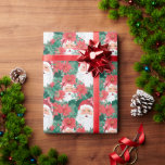 Red and Green Preppy Christmas Santa Wrapping Paper<br><div class="desc">PreppyPrint.com - Celebrate Christmas in style! Add your personalized touch. Transfer this design onto the products of your choice too! Please visit my designer store,  PreppyPrint.com,  for coordinating items.</div>