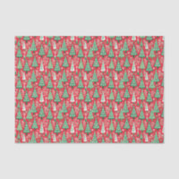 Red and Green Preppy Christmas Trees