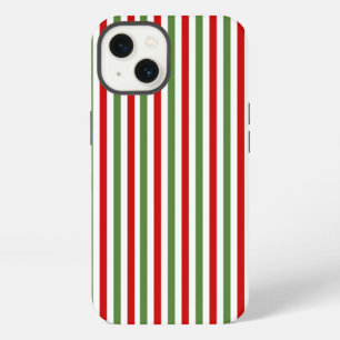 Red and Green Striped iPhone 13 Case