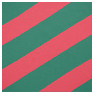 Red and green striped pattern fabric