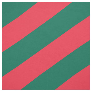 Red and green striped pattern fabric