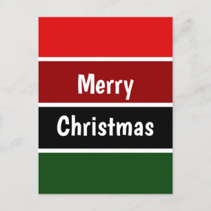 Red And Green Stripes Postcard