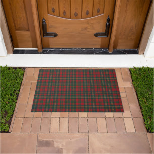 Red and Green Tartan Plaid Doormat