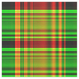 Red and Green Tartan Plaid Fabric