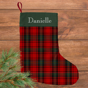 Red and Green Tartan Small Christmas Stocking
