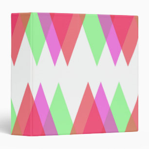 Red and green triangles binder