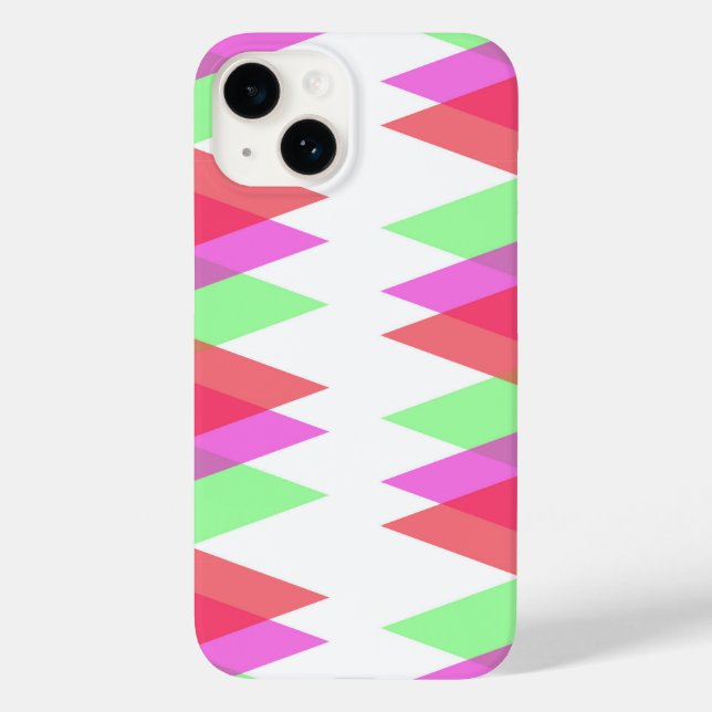 Red and green triangles Case-Mate iPhone case (Back)