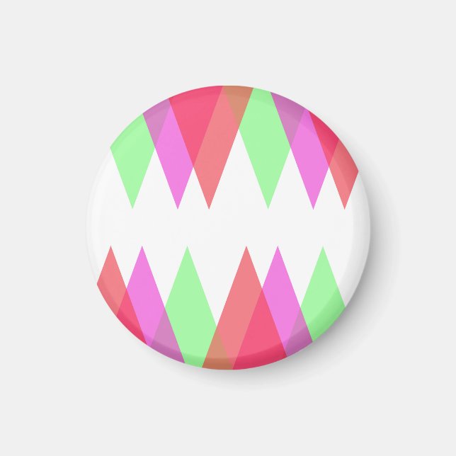 Red and green triangles magnet (Front)