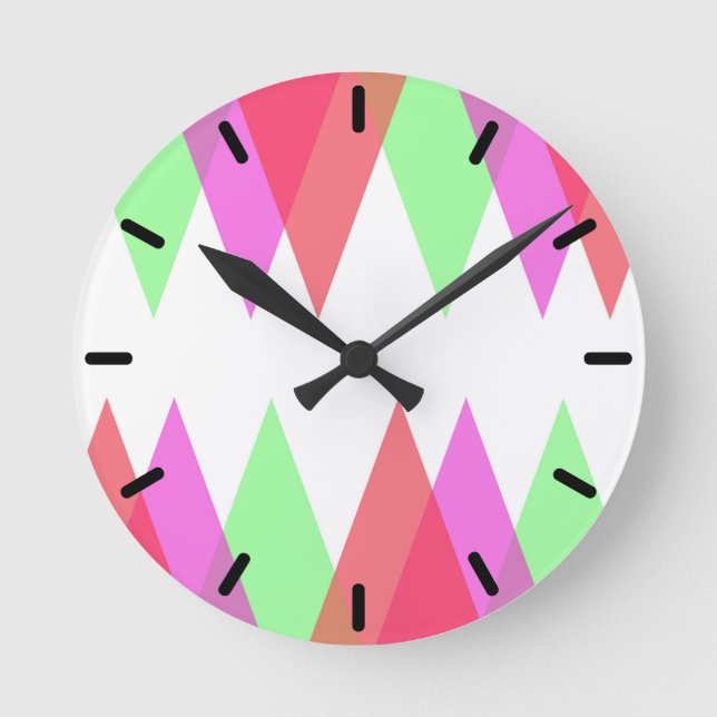 Red and green triangles round clock (Front)