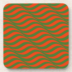 Red and Green Waves Coaster
