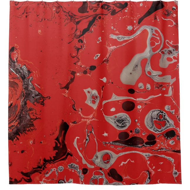 Red and grey abstract painting (Front)