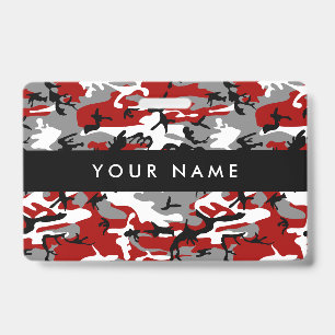 Red and Grey Camo, Camouflage, Military, Army Badge