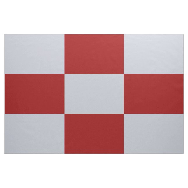 Red and Grey Chequered Rectangles Fabric (Fat Quarter)