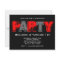 Red and Grey Grunge Birthday Party