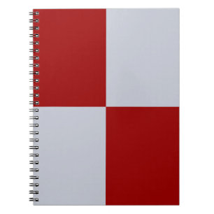 Red and Grey Rectangles Notebook