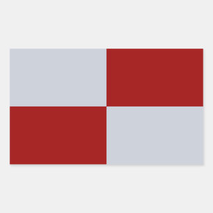 Red and Grey Rectangles Sticker