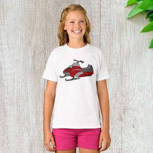 Red and Grey Snowmobile T-Shirt