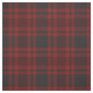Red and Grey Tartan Plaid Fabric 