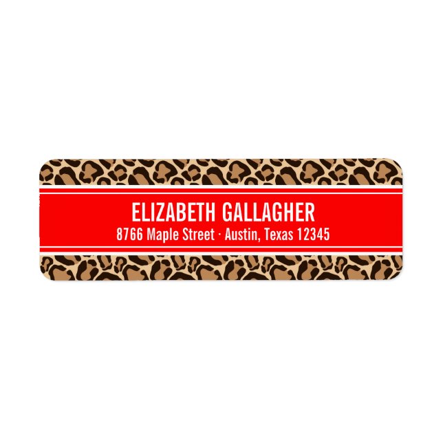 Red and Leopard Print (Front)