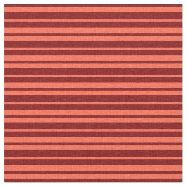 Red and Maroon Coloured Lines Fabric (Close Up)