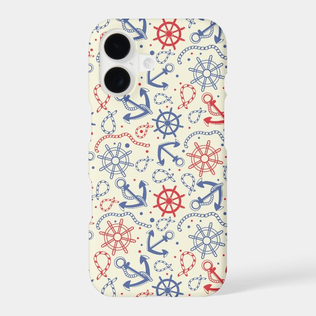 Red and navy background with anchor (Back)