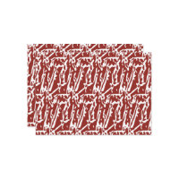 Red and orange abstract shapes blend and overlap a