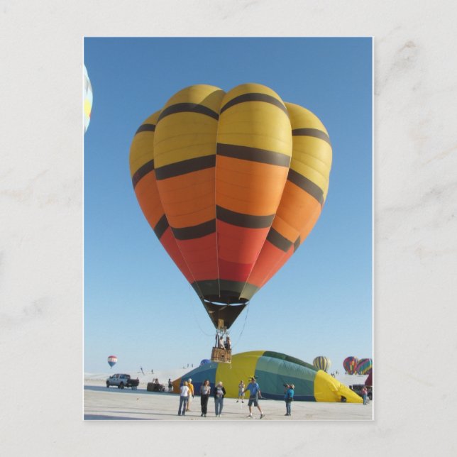 Red and Orange Hot air balloon Postcard (Front)