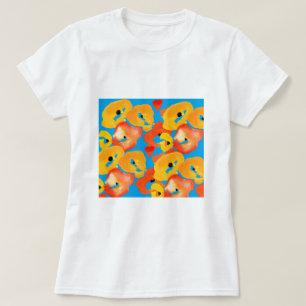 Red and orange poppies floral art T-Shirt