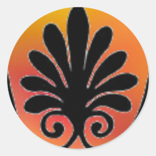 Red and Orange Sticker