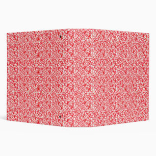Red and orange wrapping paper with a geometric mot binder