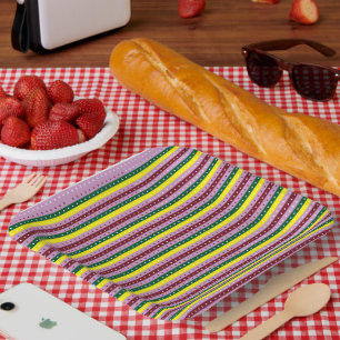 Red and orange wrapping paper with a glossy finish plate