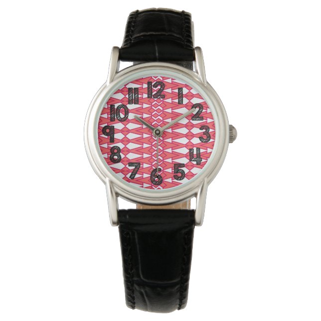 Red and Pink Bowties  Watch (Front)