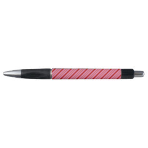 Red and Pink Candy Cane Stripes Pen