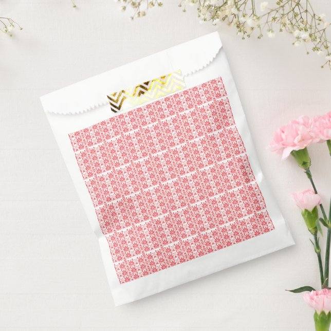 Red and pink floral graphics featuring geraniums i favour bag (Sealed)