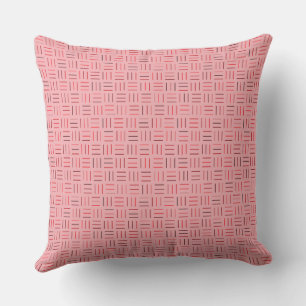 red and pink Geometric Outdoor Pillow