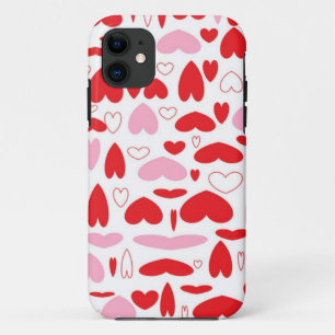 Red And Pink Hearts iPhone 11 Case