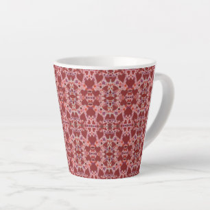 Red and Pink Hearts Latte Mug