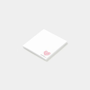 Red And Pink Hearts Post-it Notes