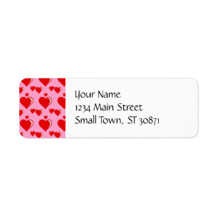Red and Pink Hearts Valentine's Day Pattern