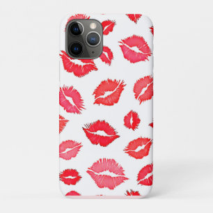 Red and Pink Lip Pattern Art iPhone 11 Pro Case