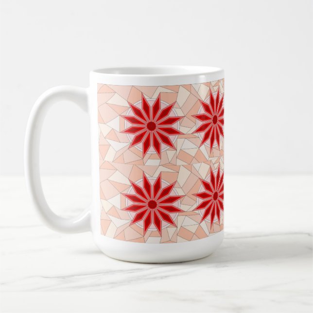 RED AND PINK MIX MUG BIRTH DAY (Left)