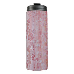 Red and Pink Splotches  Thermal Tumbler